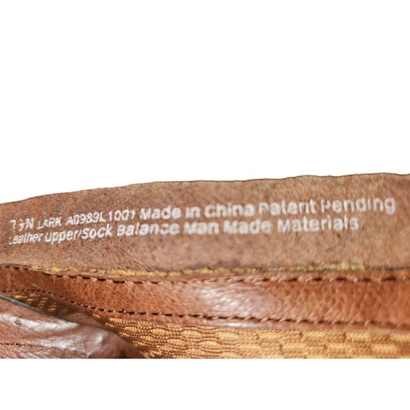 Naya Lark Leather Ankle Boots Block Heel & Side Zip Cuffed Western Women 7.5 N - Picture 14 of 15